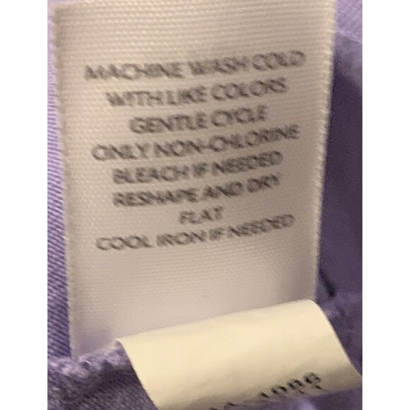 J Jill Lilac Purple Collared V Neck Stretch Dress Shirt Top Long Sleeve Size XL - Picture 5 of 5